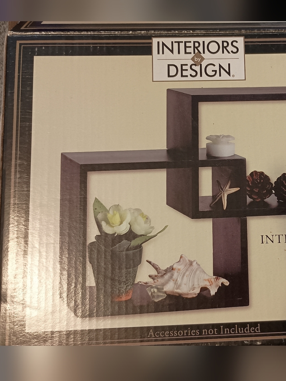 Interiors by Design Brown Floating Wall Display Shelves